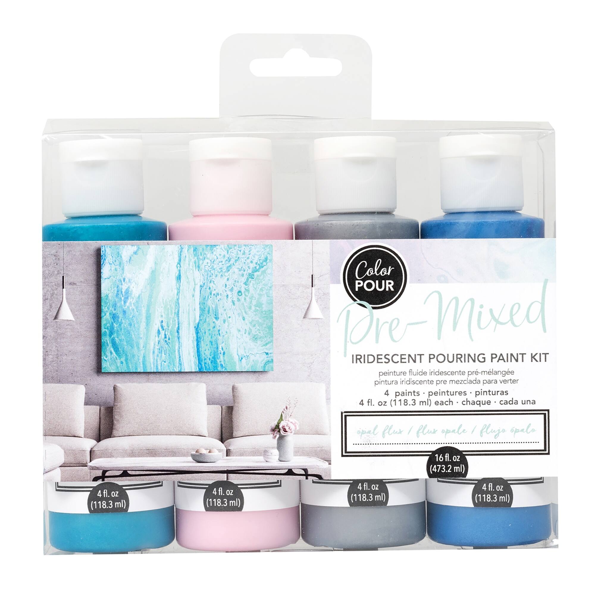 Color Pour Pre-Mixed Opal Flux Paint Kit
